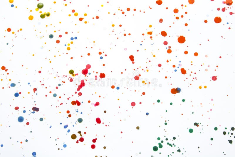 Acrylic Paint Blobs Splatters and Spots for Background Stock Photo ...