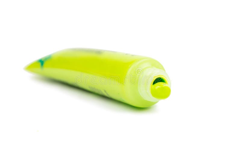 Acrylic paint in a tube stock image. Image of drawing 64442339