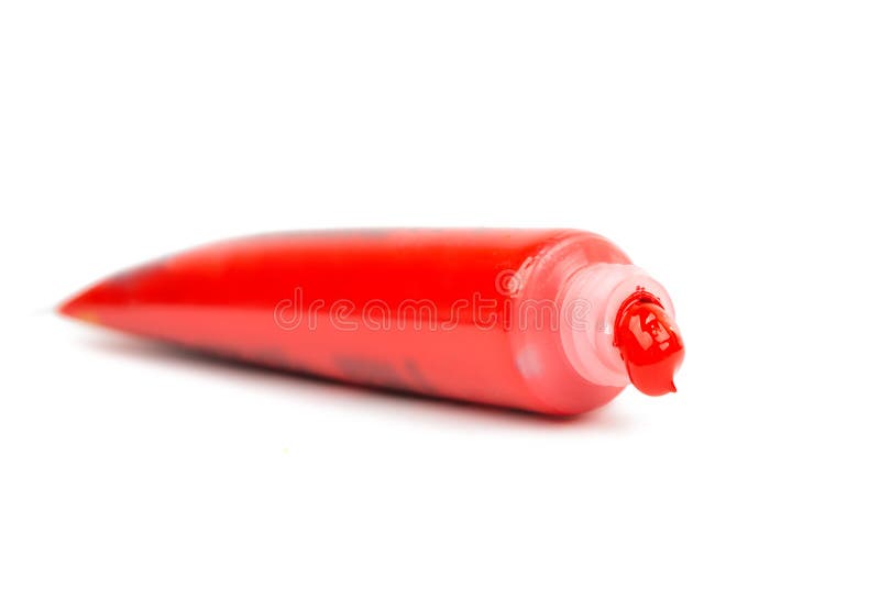 Acrylic paint in a tube stock photo. Image of canvas 64442446