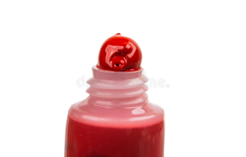 Acrylic paint in a tube stock image. Image of colorful 64442549