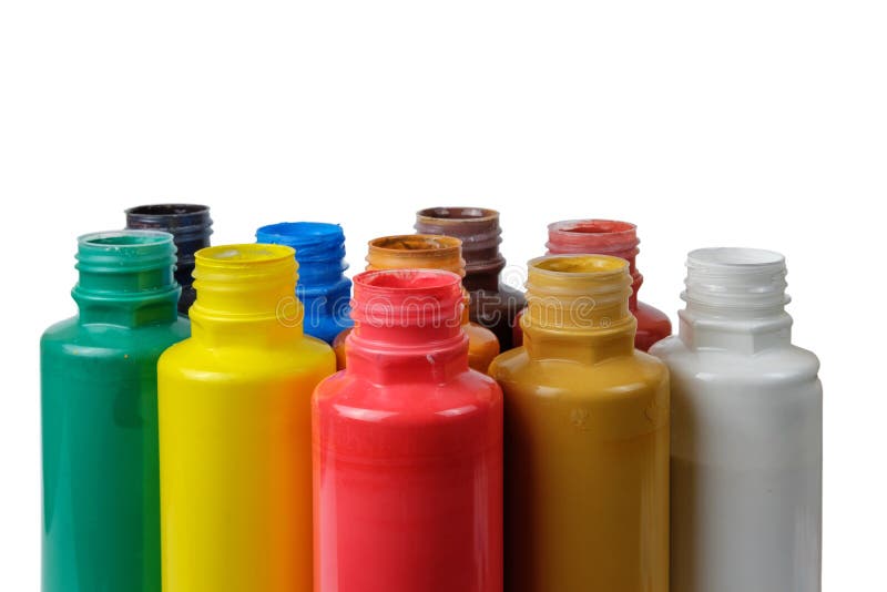 Acrylic Paints in the Plastic Containers Stock Photo Image of decorate, design 138973322