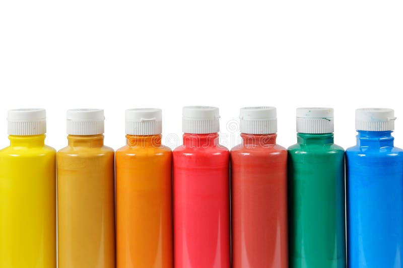 Acrylic Paints in the Plastic Containers Stock Photo Image of closeup, beverage 141472704