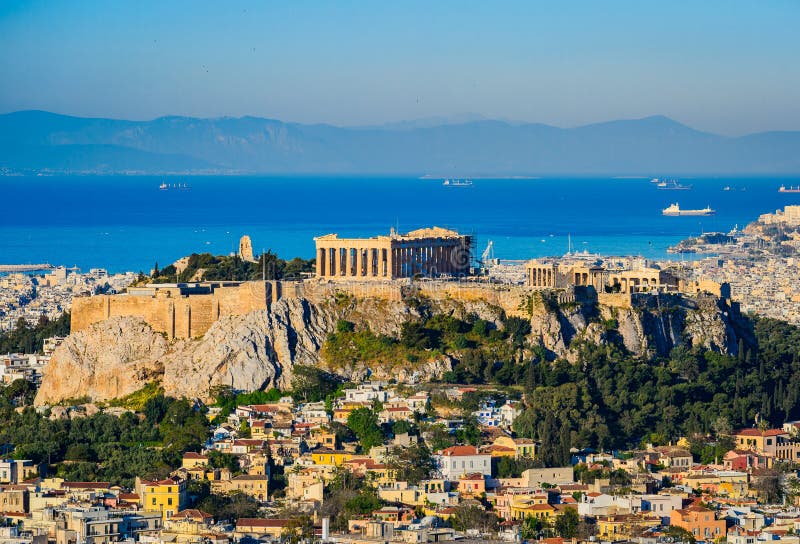 The Acropolis with the Parthenon in Athens, Greece. The Acropolis with the Parthenon in Athens, Greece