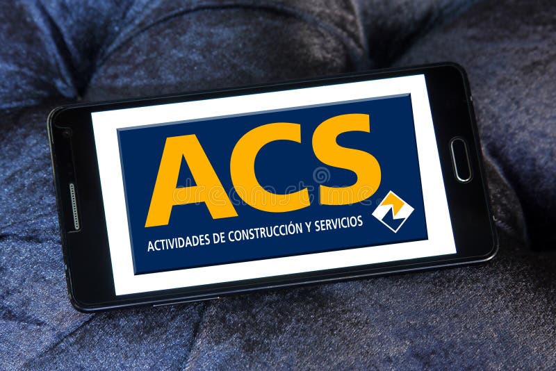 Acs Construction Group Logo Editorial Photography Image Of