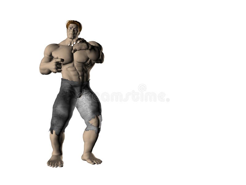 Human Body - Muscular Man stock illustration. Illustration of barbarian -  22770684