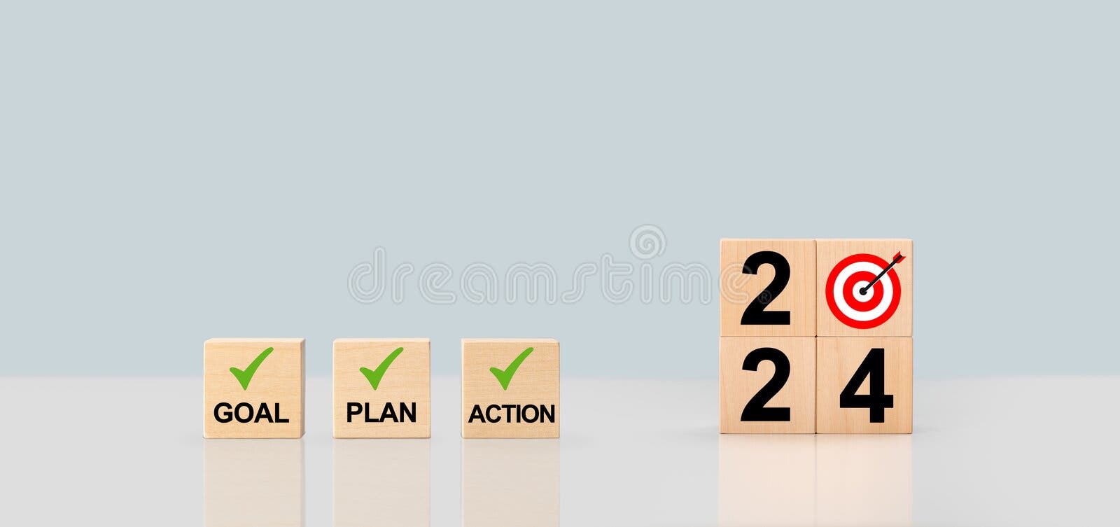 2024 Goal, Plan, Action. Business Common Goals for Planning New Project
