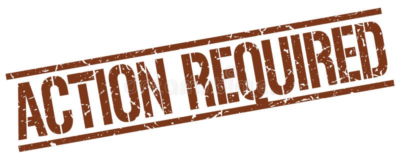 Action required stamp stock vector. Illustration of insignia - 122020985
