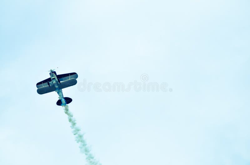 Action in the sky during an airshow