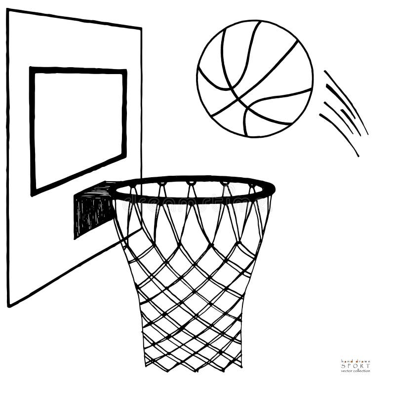 basketball net drawing