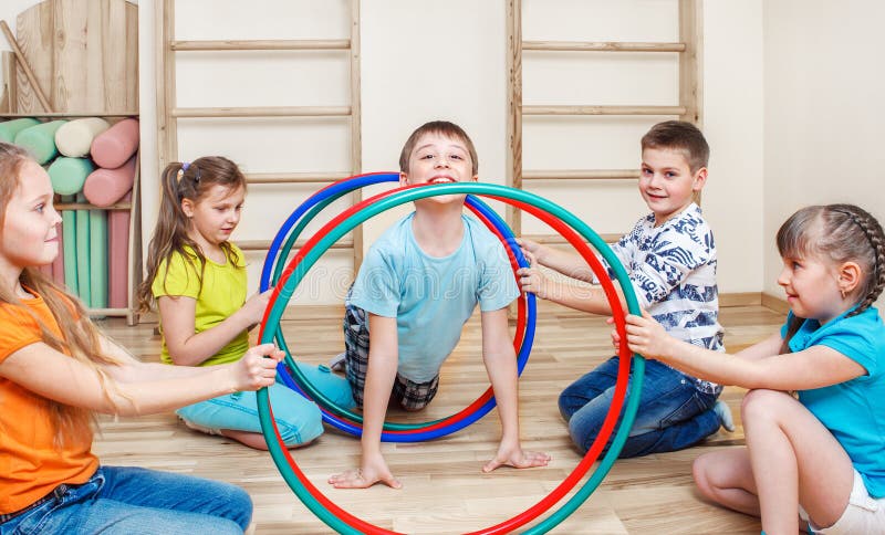 Active kids stock photography