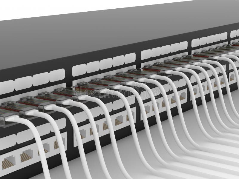 Active network equipment. Router. royalty free illustration