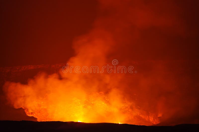 Kilauea Active Volcano on Big Island, Hawaii