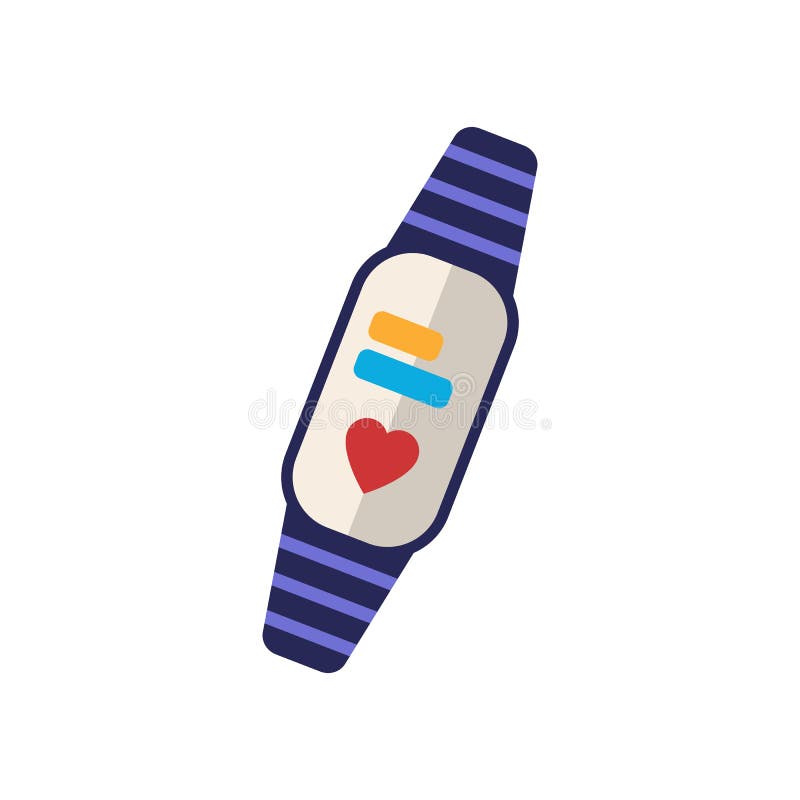 Activity Trackers Flat Icon. Color Simple Element from Wearable Devices