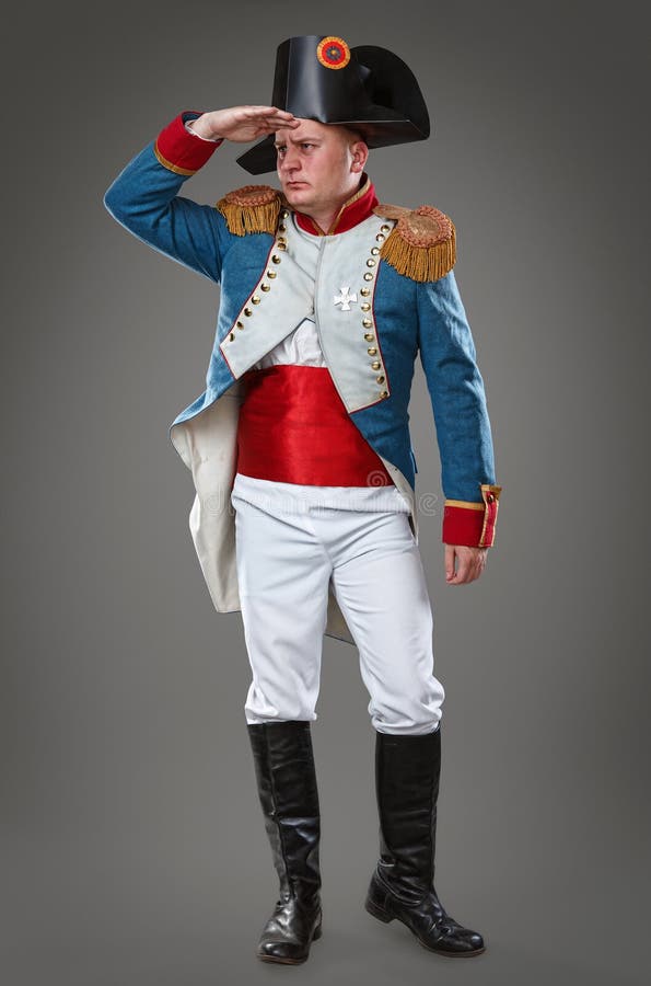 Actor dressed as Napoleon