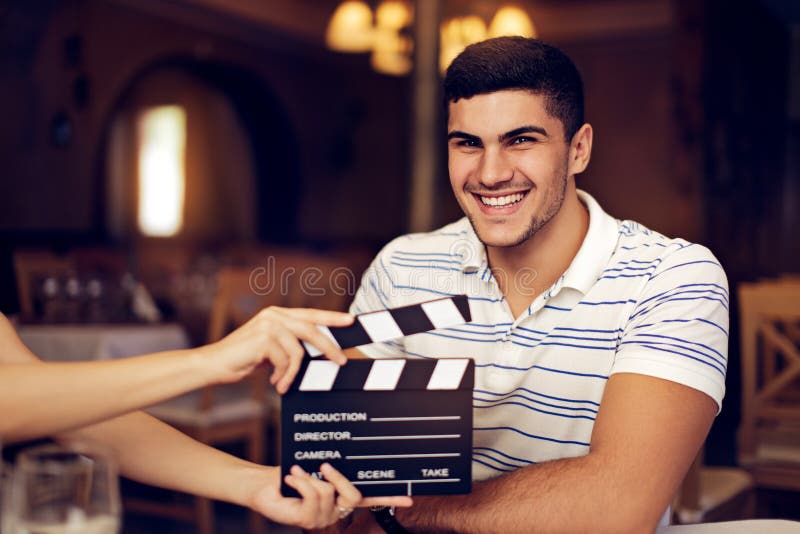 Actor profesional Ready para un lanzamiento foto de archivo libre de regalías Actor profesional Ready para un lanzamiento foto de archivo libre de regalías