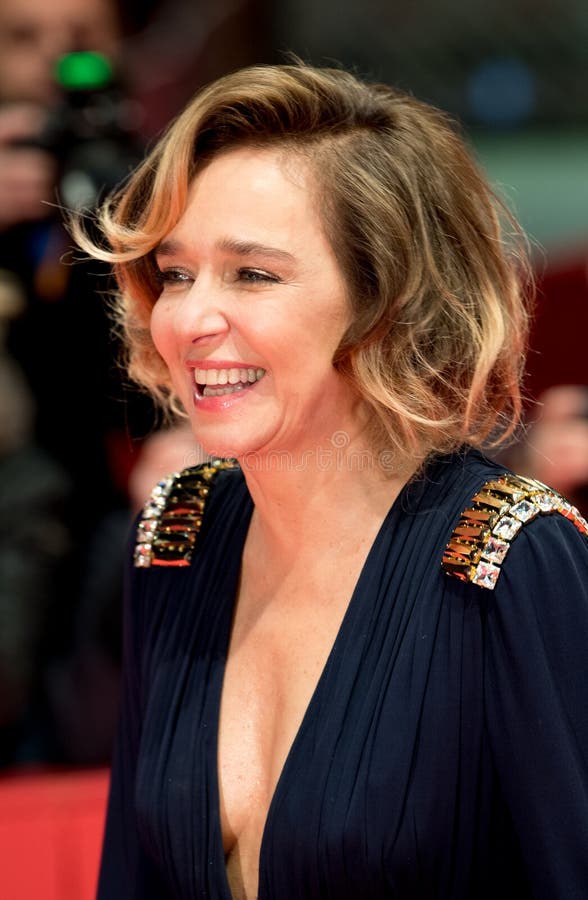 Actriz italiana Valeria Golino durante Berlinale 2018 imagen de archivo Actriz italiana Valeria Golino durante Berlinale 2018 imagen de archivo