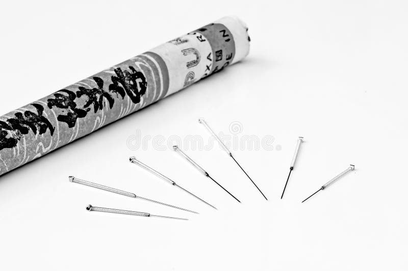 Acupuncture needles stock image. Image of closeup, text 35404745