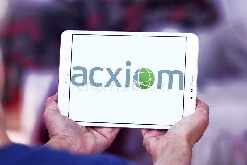 Logo of Acxiom Corporation on samsung tablet. Acxiom Corporation is a marketing technology and services company. Acxiom provides marketing and information management services, including multichannel marketing, addressable advertising, and database management. Logo of Acxiom Corporation on samsung tablet. Acxiom Corporation is a marketing technology and services company. Acxiom provides marketing and information management services, including multichannel marketing, addressable advertising, and database management