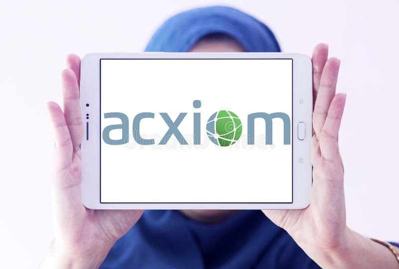 Logo of Acxiom Corporation on samsung tablet holded by arab muslim woman. Acxiom Corporation is a marketing technology and services company. Acxiom provides marketing and information management services, including multichannel marketing, addressable advertising, and database management. Logo of Acxiom Corporation on samsung tablet holded by arab muslim woman. Acxiom Corporation is a marketing technology and services company. Acxiom provides marketing and information management services, including multichannel marketing, addressable advertising, and database management