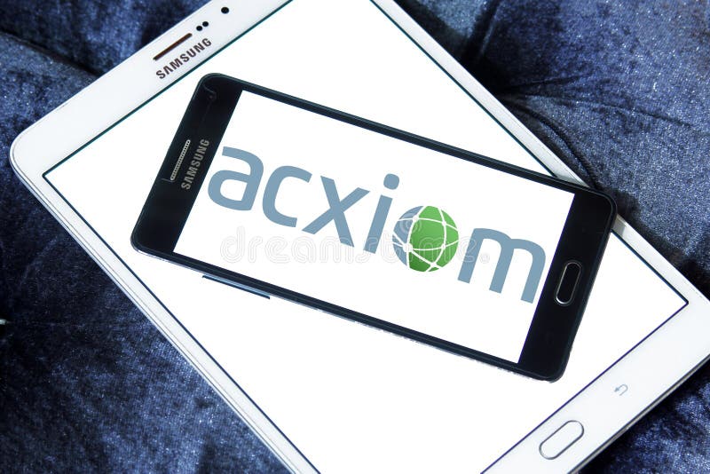 Logo of Acxiom Corporation on samsung mobile. Acxiom Corporation is a marketing technology and services company. Acxiom provides marketing and information management services, including multichannel marketing, addressable advertising, and database management. Logo of Acxiom Corporation on samsung mobile. Acxiom Corporation is a marketing technology and services company. Acxiom provides marketing and information management services, including multichannel marketing, addressable advertising, and database management