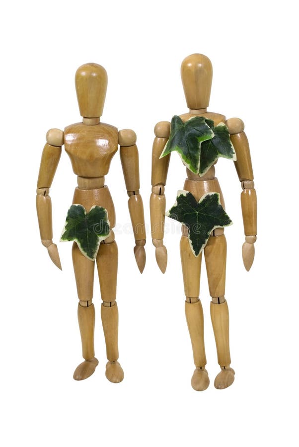 Adán y Eva imagen de archivo. Imagen de persona, madera - 13011117