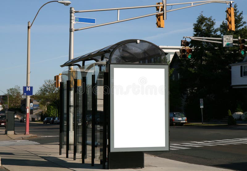 This is for advertisers to place ad copy samples on a bus shelter. This is for advertisers to place ad copy samples on a bus shelter