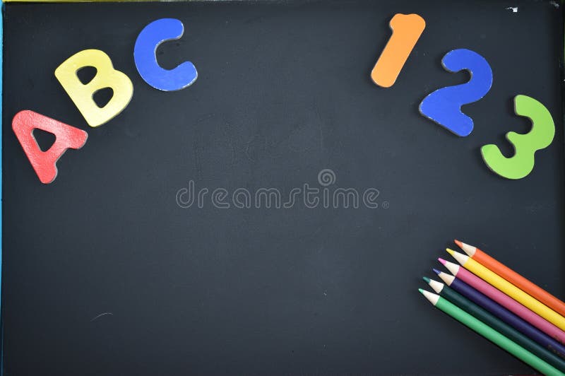 Abc chalkboard chalk education hi-res stock photography and images - Alamy
