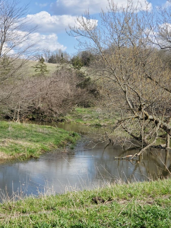 Iowa River Overlook, Decorah, Iowa Phelps Park Stock Photo Image of