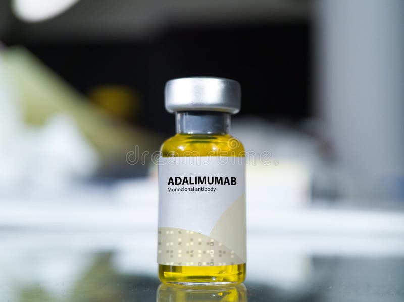 Adalimumab Injection Bottle Stock Photo - Image of medication, health