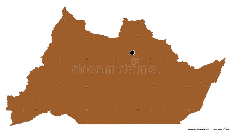 Adamaoua, region of Cameroon, on white. Pattern royalty free illustration