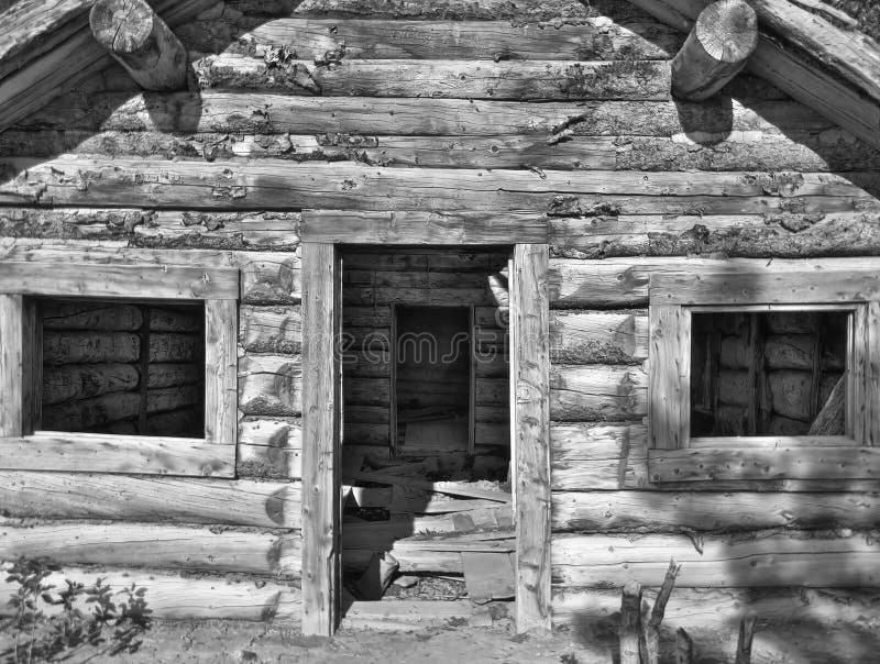 Adandoned log cabin
