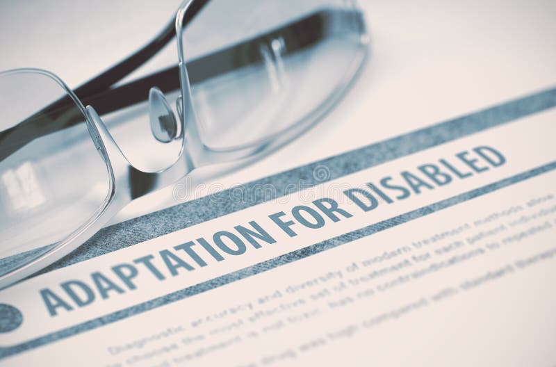 Adaptation pour des handicapés médecine illustration 3D photo stock Adaptation pour des handicapés médecine illustration 3D photo stock