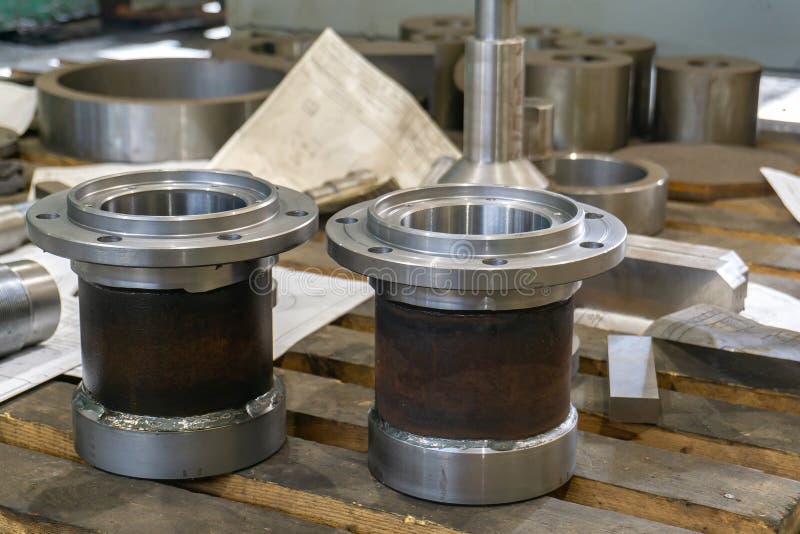 Adapter Flange from Welded Joint after Fabrication Stock Photo Image