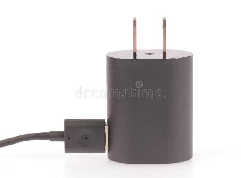 Adapter USB charger stock image. Image of object, background 45542409