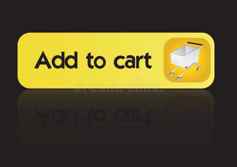 Add to cart button -vector vector illustration
