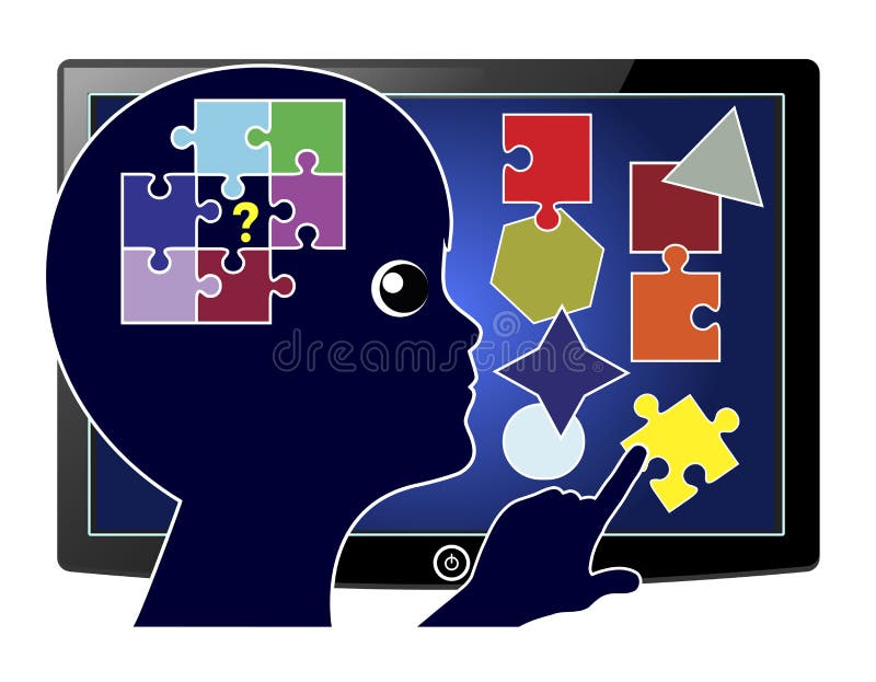 Addestramento computerizzato royalty illustrazione gratis Addestramento computerizzato royalty illustrazione gratis