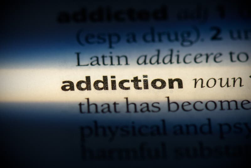 Dictionary Word Addiction stock photo. Image of habit - 14825144