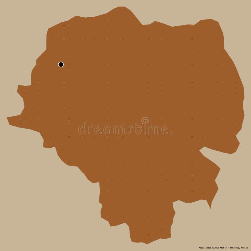 Addis Abeba, city of Ethiopia, on solid. Pattern stock illustration