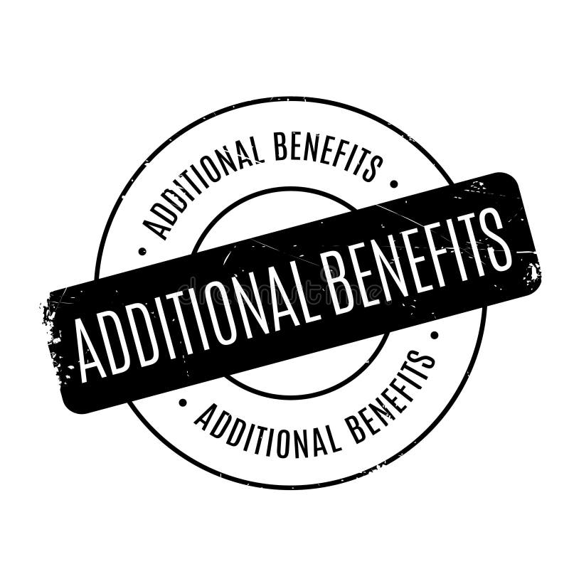 Additional Benefits Rubber Stamp Stock Illustration Illustration of