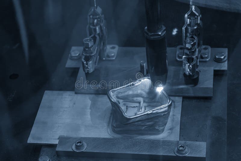 The Additive Manufacturing by Welding Robotic Stock Image Image of