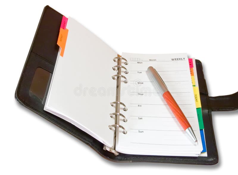 An address book stock image. Image of isolated, desk, notebook 215889