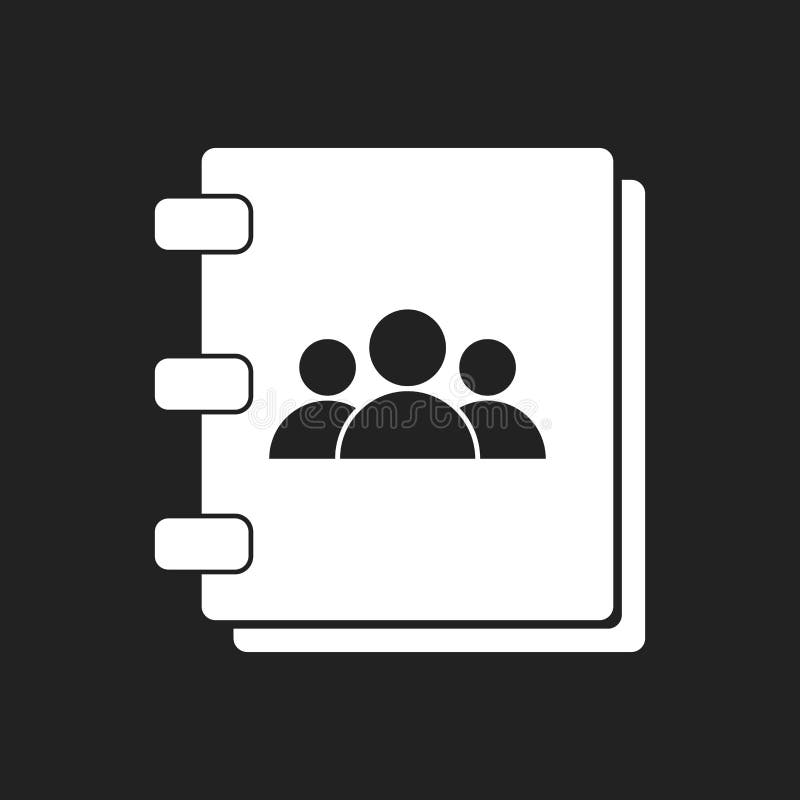 contact book vector black contact book vector black