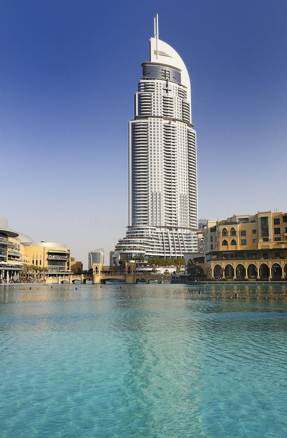 Address Hotel in the downtown Dubai stock image Address Hotel in the downtown Dubai stock image