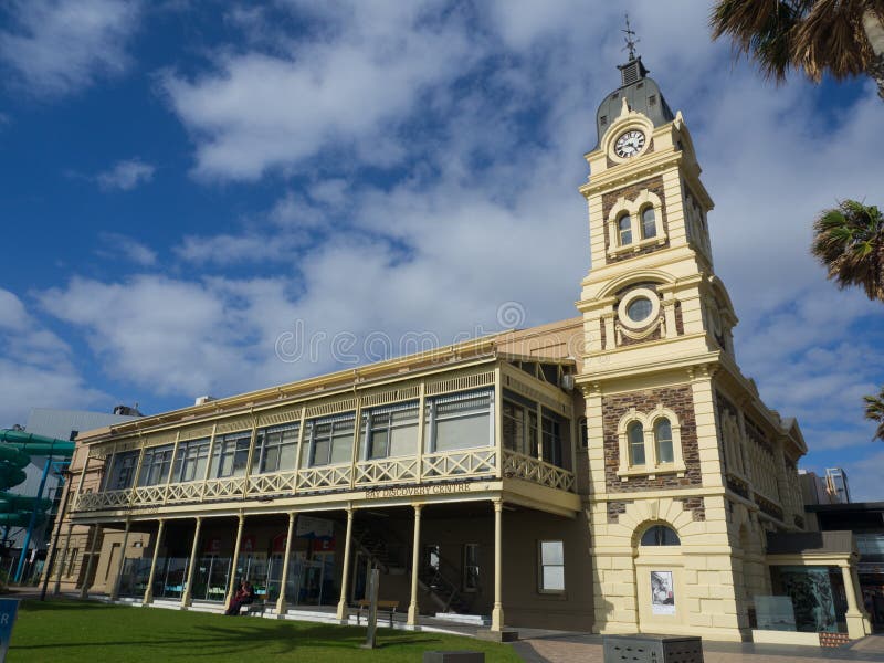 The Glenelg Town Hall on Moseley Square in the City of Holdfast Bay at Glenelg.