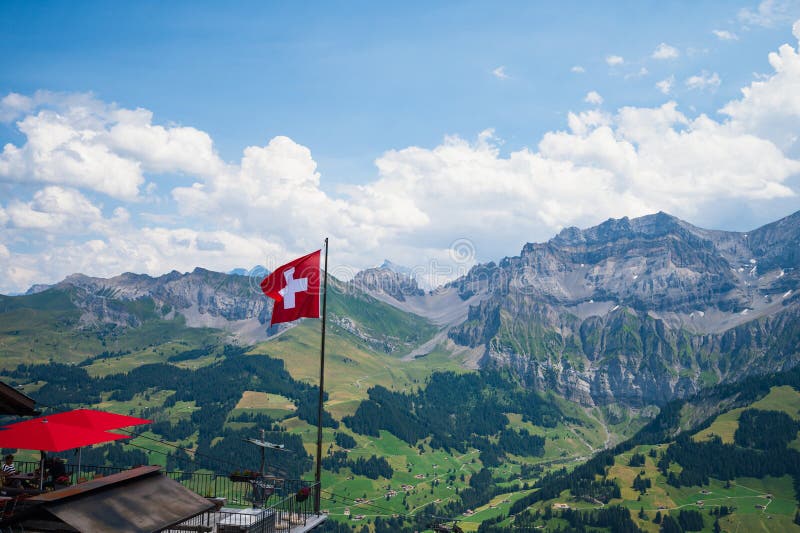 Adelboden, Switzerland - July 24, 2022 - Summer View of Adelboden ...