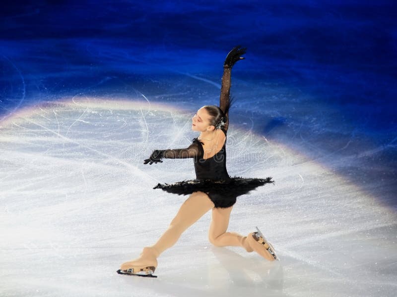 Adelina sotnikova from Russian who won the first place at ISU GP Final 2010