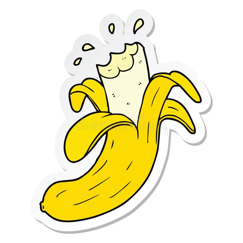 Mão Desenhada Ilustração De Ícone De Desenho Animado De Banana Royalty Free  SVG, Cliparts, Vetores, e Ilustrações Stock. Image 172382610