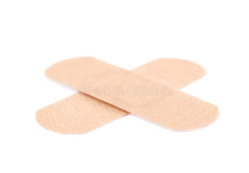 Crossed Adhesive Plaster Isolated Stock Photos Free & RoyaltyFree
