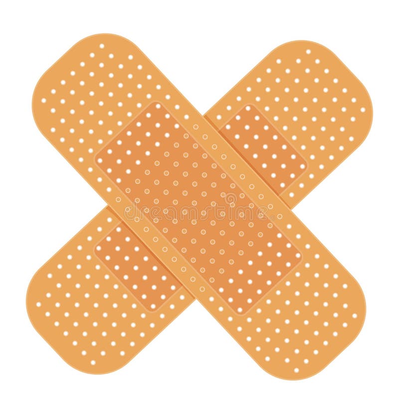 Colorful adhesive bandage stock illustration. Illustration of concept