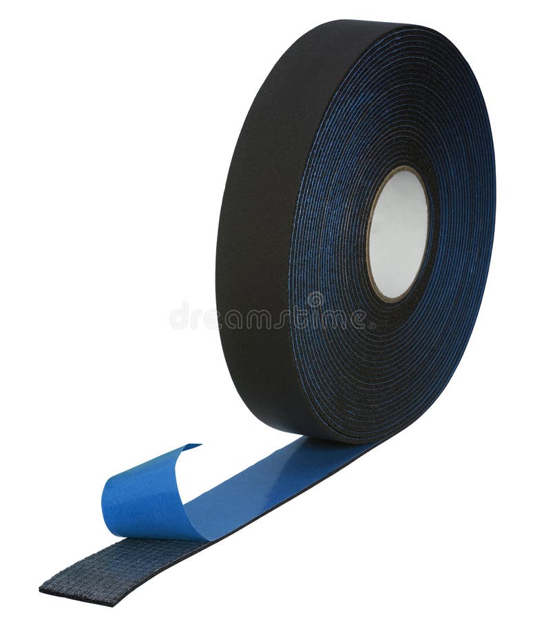 Adhesive rubber tape roll stock image. Image of small 27150285